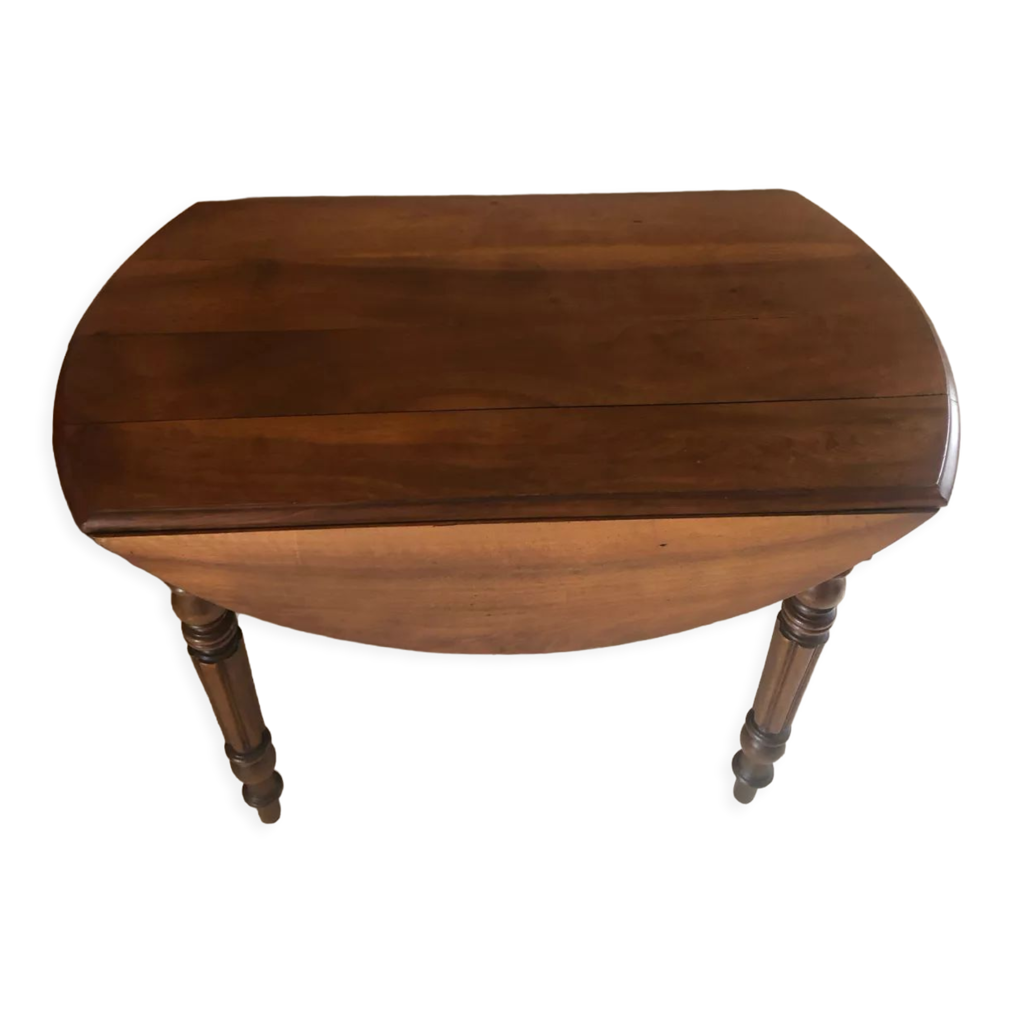 Half moon walnut table