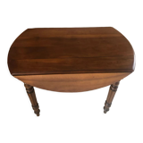 Half moon walnut table
