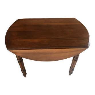 Half moon walnut table