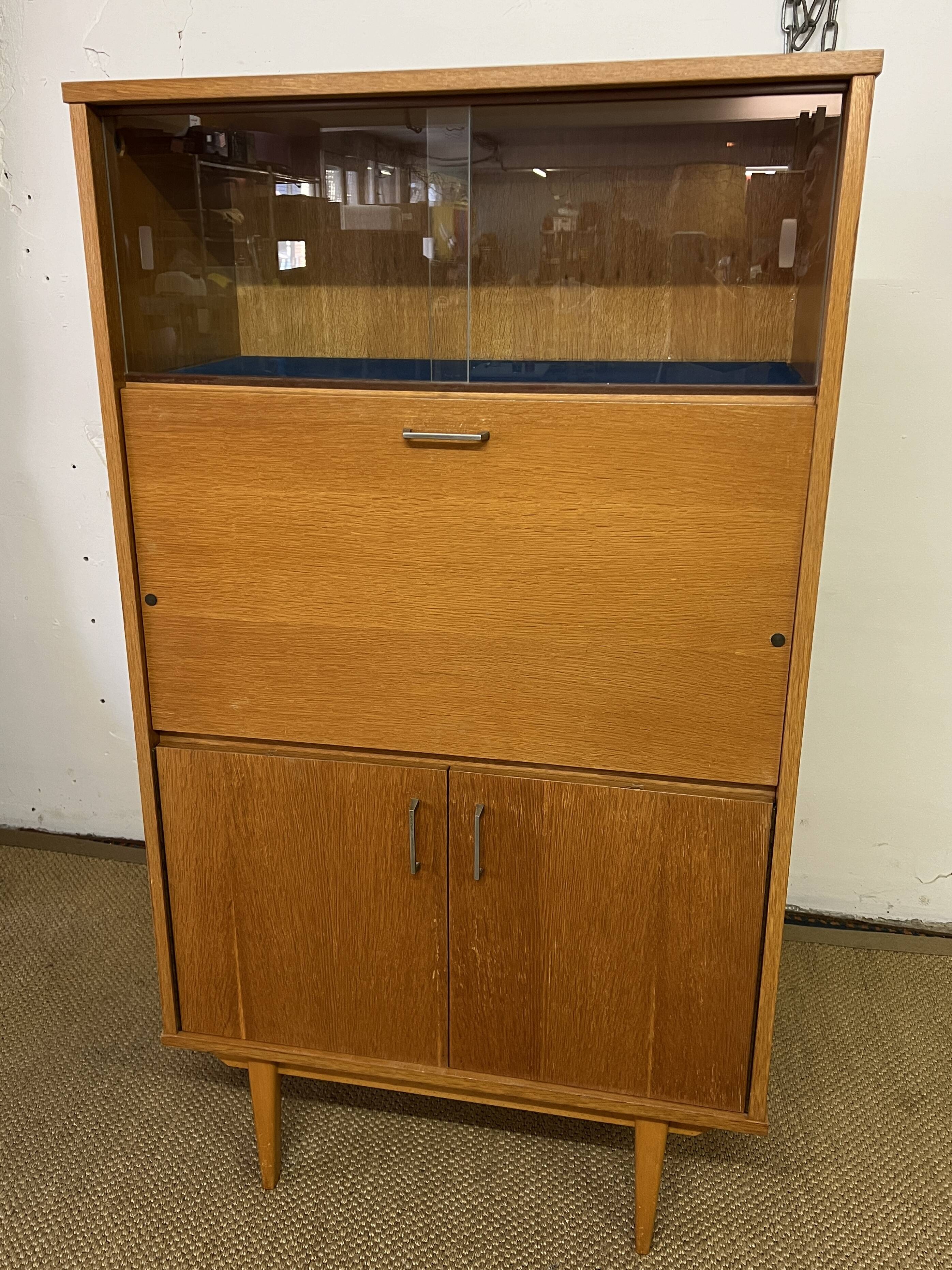 Small vintage secretary cabinet