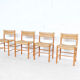 4 chairs Dordogne 60's Robert Sentou