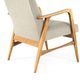 mid century vintage Fauteuil herenmodel 'Duivendrecht beige - opnieuw bekleed
