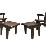 Fauteuils et poufs Angel Pazmino circa 1960