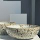Duo of speckled ceramic bowls