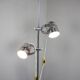 Adjustable double spotlight floor lamp "Stanislav Indra Chrome", Czechoslovakia