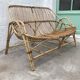 Vintage rattan bench