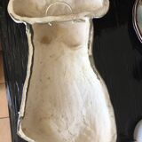 Woman bust in cracked ceramic Art deco