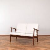 Mid-Century Danish Teak Two-Seater Sofa, 1960s.