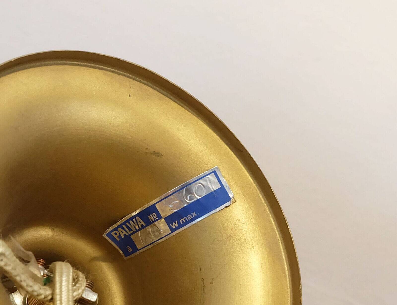 Very rare palwa mid century chandelier 1970s crystal glass and gilt brass grapes and leaves