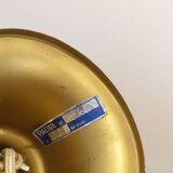 Very rare palwa mid century chandelier 1970s crystal glass and gilt brass grapes and leaves