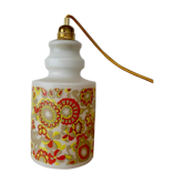 Baladeuse globe vintage en opaline avec motifs