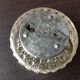 Plafonnier rond en verre bullé vintage années 60 70