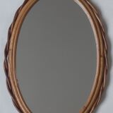 Old rattan mirror