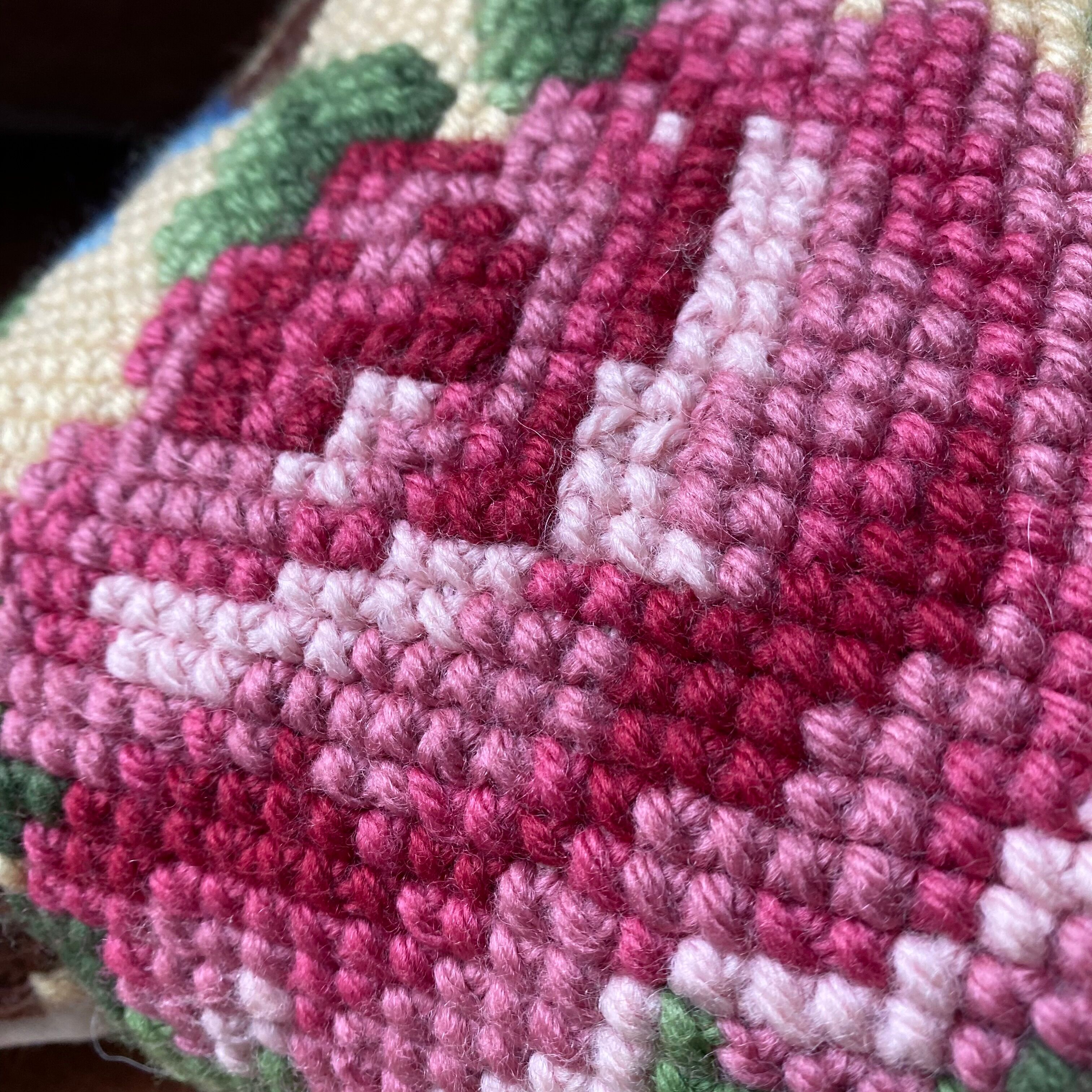 Vintage canvas cushion