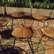 6 chaises Wire Harry Bertoia noires