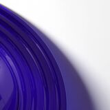 Glass Centerpiece Platter Forum Sapphire / Bormioli Rocco / Italy / 1980s