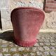 Pink velvet armchair
