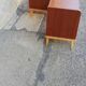 Pair of vintage wooden bedside tables 2 tones