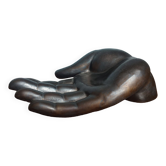 Empty vintage ceramic hand pocket