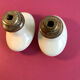 Vintage white porcelain door handles