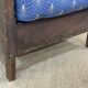 Club armchair art deco era leather and fabric cushion