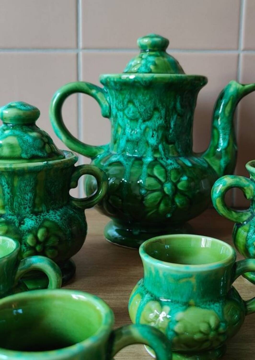 Coffee service Porterie Main Sars - Poteries 1862