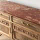Vintage solid wood sideboard / serving trolley, Art Deco style
