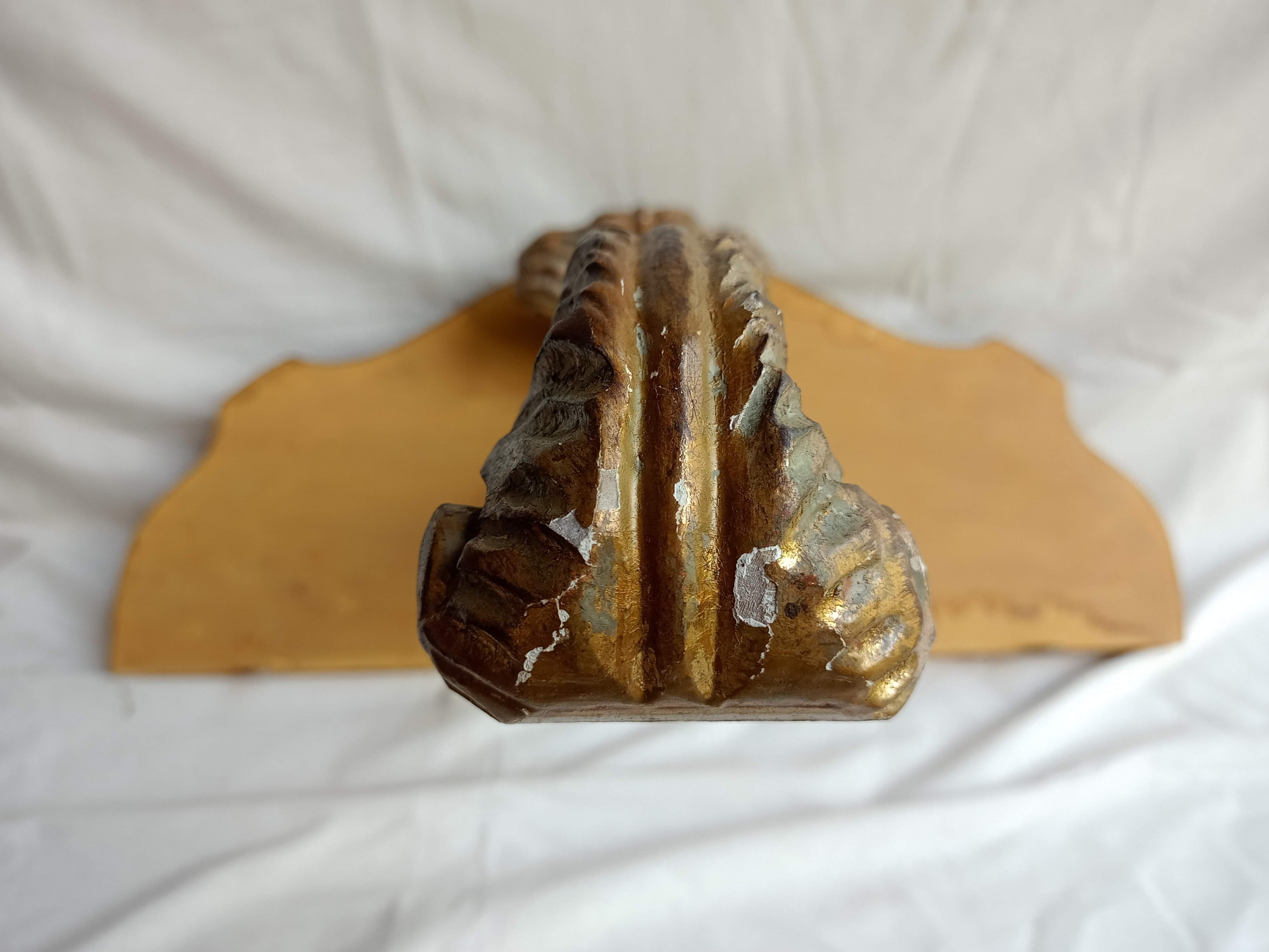 Carved gilded wooden console