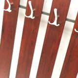 Large vintage coat rack / wall coat rack with mirror made in the 60s