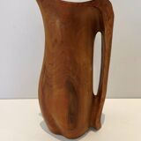 Vintage olive wood carafe pitcher