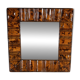 Gebrand bamboe spiegel