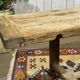 Console - raw oak carpenter's table from the 1930s
