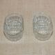 Pair of molded crystal salt and pepper shakers
