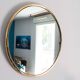 Brass mirror 60cm, 1960s