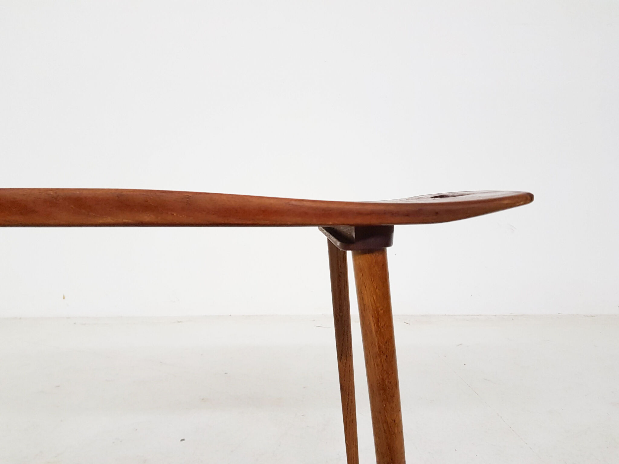Teak side table with handles by Jens Quistgaard