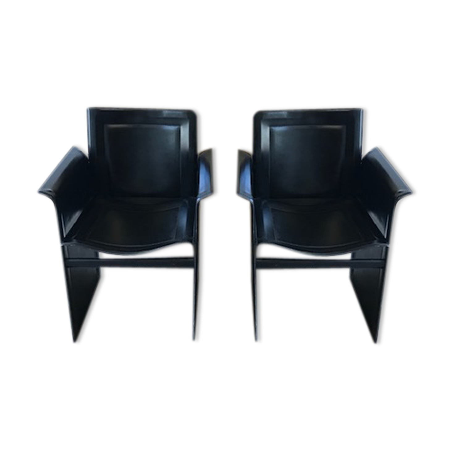 Paire de fauteuils design Italien