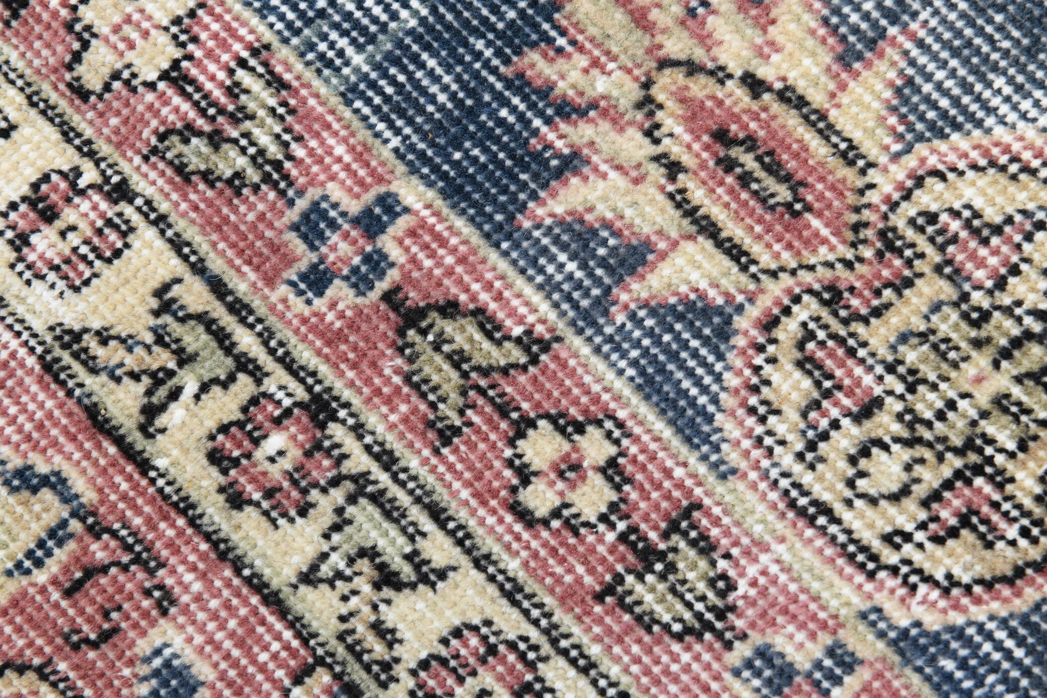 Navy Blue Vintage Runner Rug, 75x231Cm SK 6884