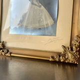 Vintage Gold colored Metal Picture Frame 25.5 cm x 19.5 cm