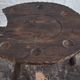 Brutalist hand-carved horse shoe shaped coffee table, 1960s