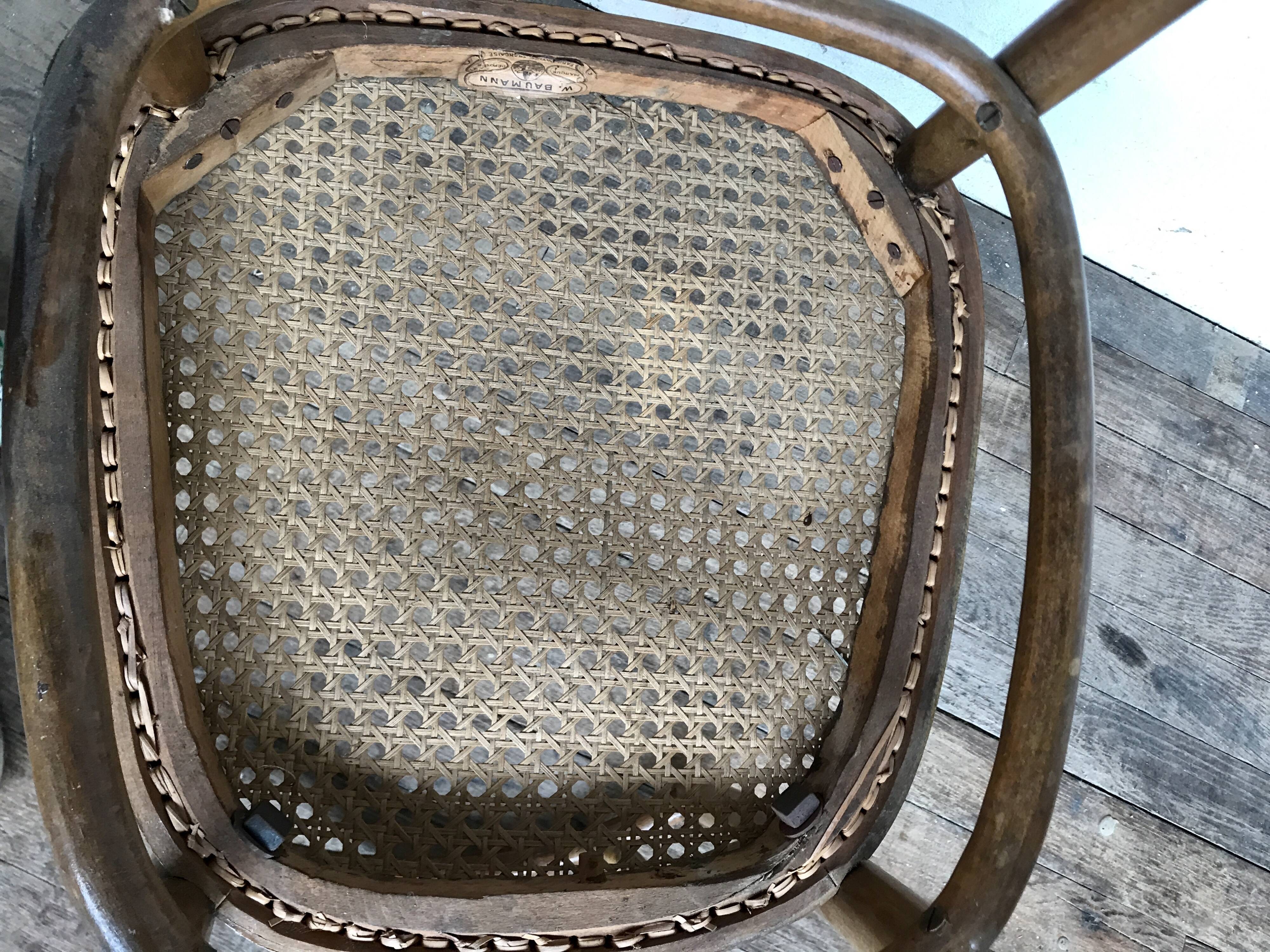 Chaise bistrot baumann 1920 troquet parisien