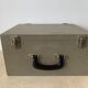 Suitcase, vintage upholstered box
