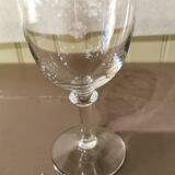 Set of 9 crystal glasses from the Napoleon III period