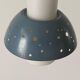 Metal and blue glass ceiling light by Ernest Igl for Hillebrand, 1950s, Germany
