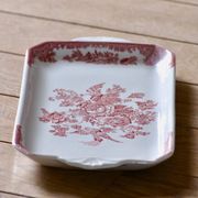 Plat à gâteau Staffordshire en faïence anglaise "Asiatic Pheasants"