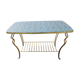 Table basse en laiton doré
