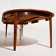 Table à manger extensible en palissandre modèle 55 par Gunni Omann pour Omann Jun, restaurée