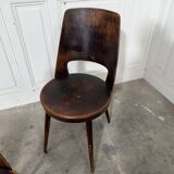 6 chocolate brown Baumann Mondor chairs