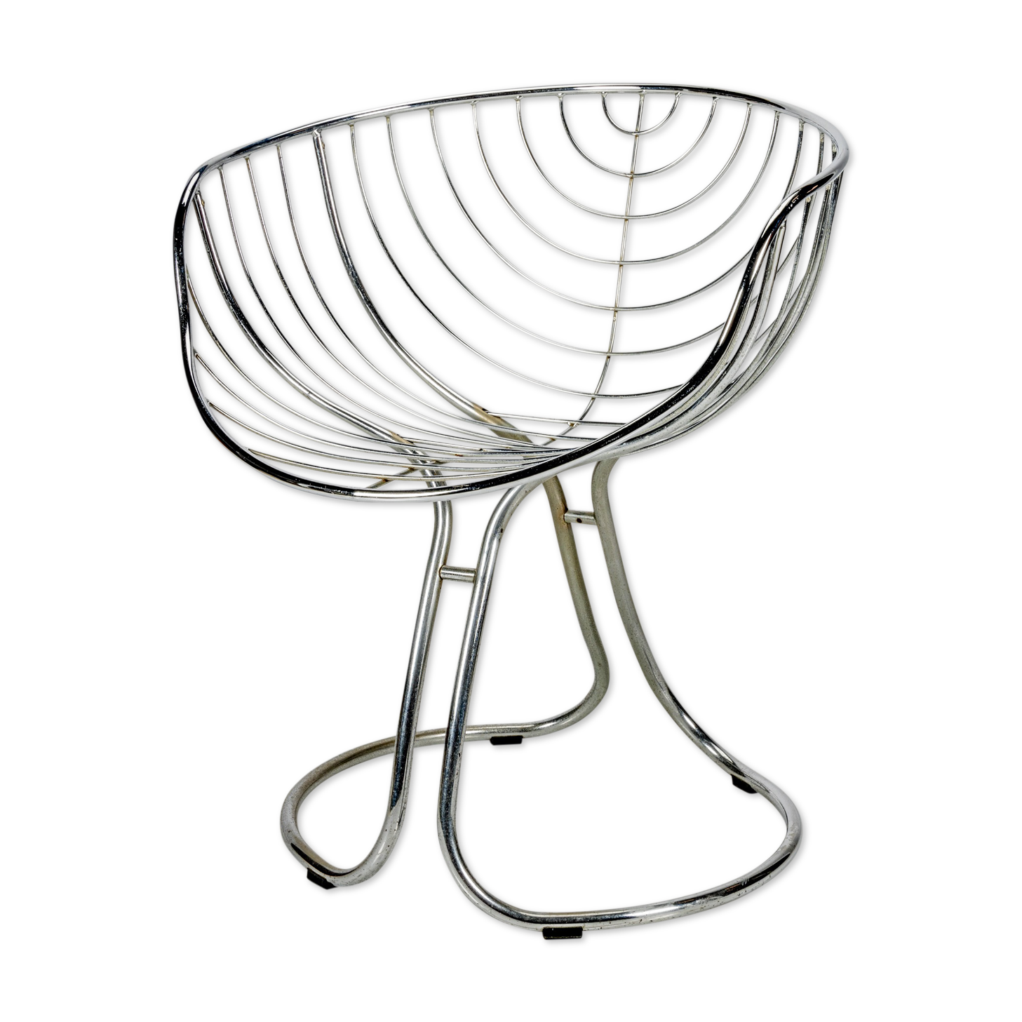 Chaise pan am chromée par Gastone Rinaldi pour rima