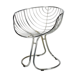 Chaise pan am chromée par Gastone