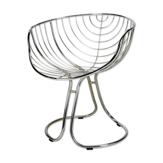 Chrome pan am chair by Gastone Rinaldi for rima